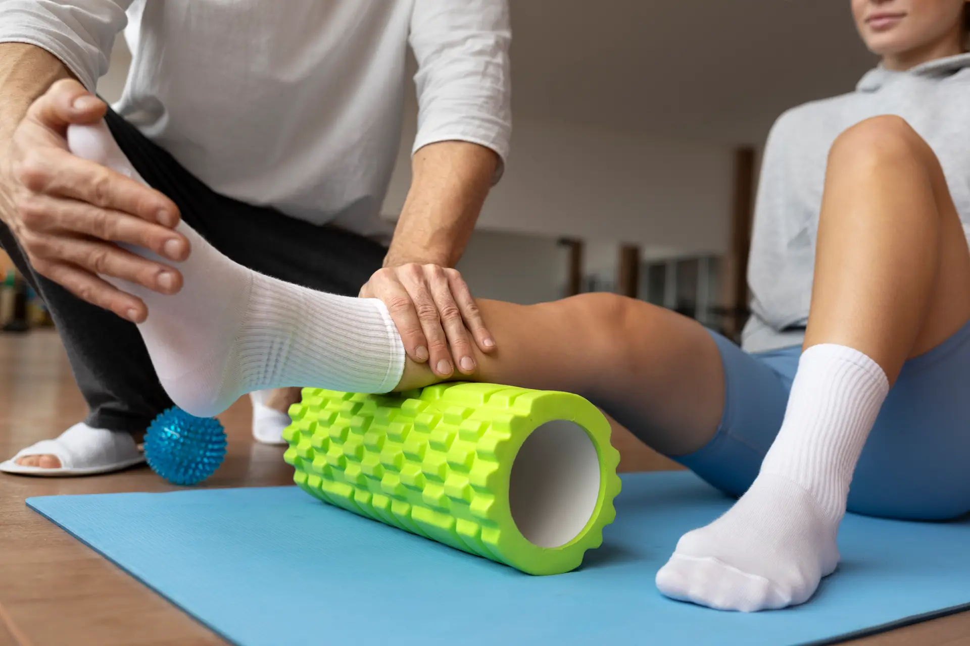 Physical therapy session